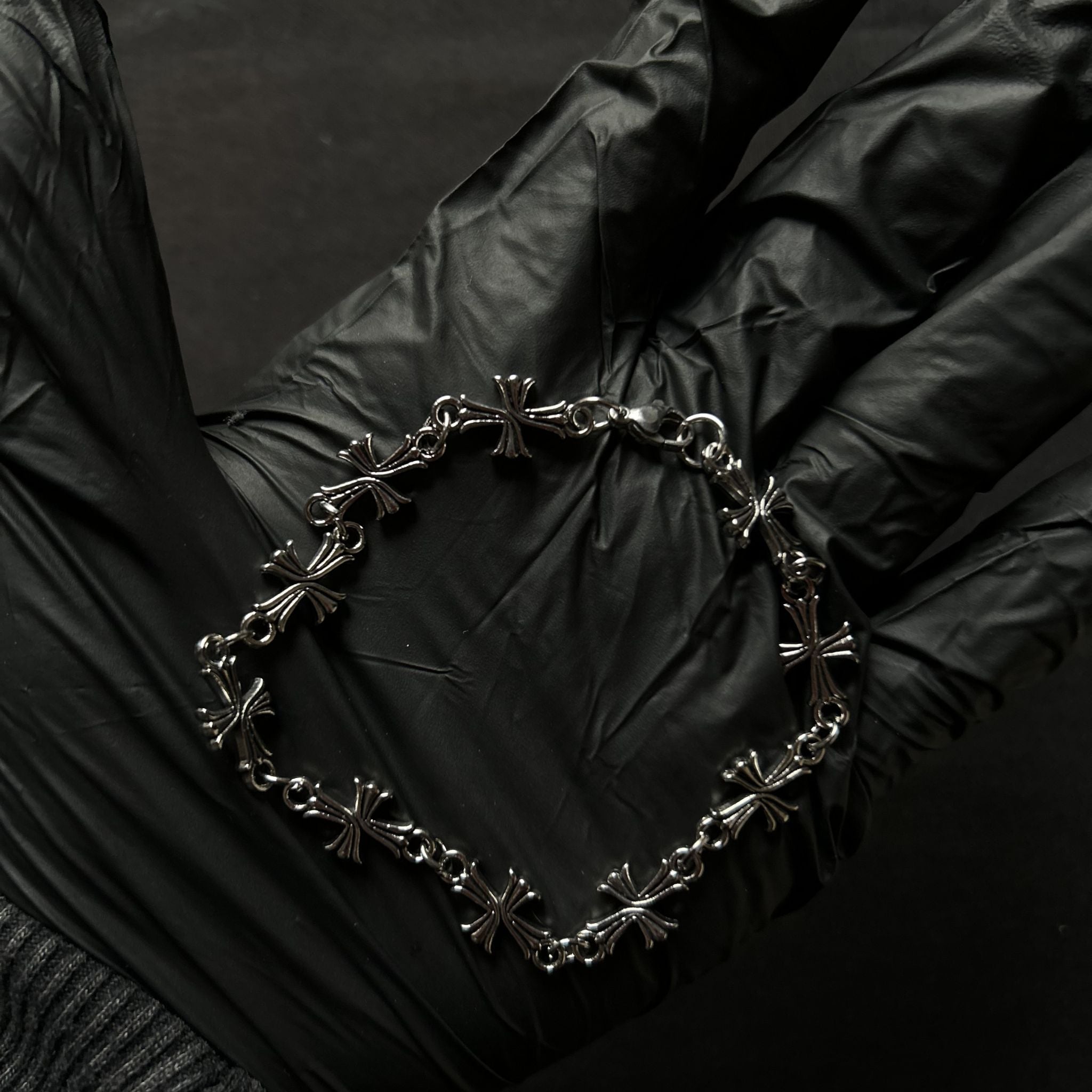 CADENA AND BRAZALETE - CHROME HEARTS - CROSS