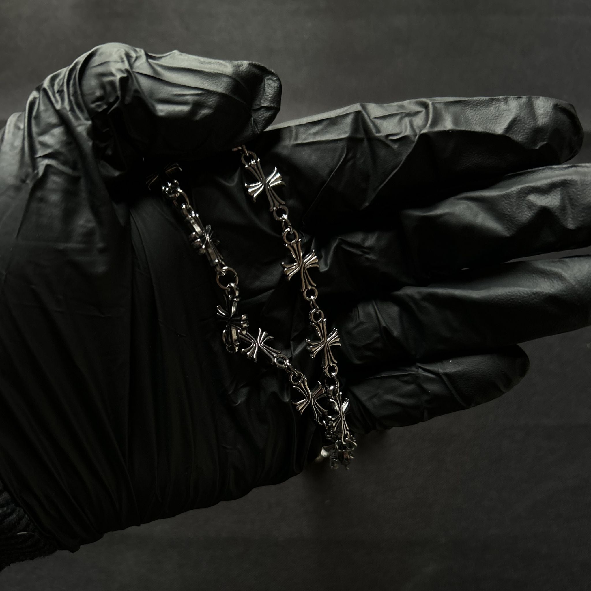 CADENA AND BRAZALETE - CHROME HEARTS - CROSS